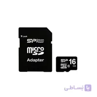کارت حافظه 16 گیگ مدل Elite + آداپتور ا Silicon Power SD Card
