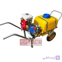 سمپاش فرغونی 100 لیتری موتور هوندا هندی 6.5 اسب و پمپ 55 بار یاماها
