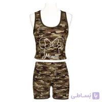 ست تاپ و شورت ارتشی سوی استایل 2615