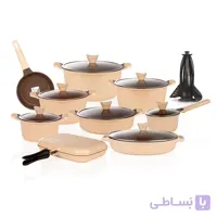 سرویس قابلمه گرانیتی ۳۰ پارچه کاندید مدل اوشن عاجی