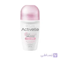 مام دئودورانت صورتی اکتیول اوریفلیم ا ACTIVELLE Even Tone Anti-perspirant Roll Oriflame