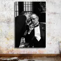 تابلو بوم پدرخوانده کد movie-01 ا godfather movie panel canvas and chassis