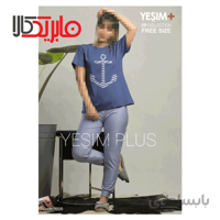 ست تیشرت و شلوار یشیم طرح لنگر