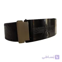 دستبند چرم مدل Faravahr رنگ مشکی