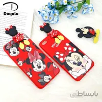 قاب محافظ فانتزی برجسته سیلیکونی اپل ایفون Apple iphone 8plus طرح میکی موس