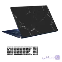 اسکین لپ تاپ طرح Marble کد ۱۱۳ به همراه استیکر کیبورد