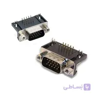 دی کانکتور روبردی رایت انگل 3ردیفه نری 15 پین
