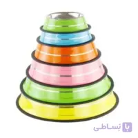 ظرف غذا استیل رنگی سایز 26