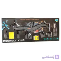 تفنگ اسباب بازی مسلسل شارژی تیر ژله ای مدل ASSAULT KING