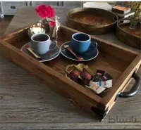 سینی چوبی دستساز ا Handmade wooden tray