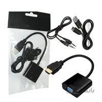 تبدیل HDMI به VGA به همراه ورودی صدا و پاور