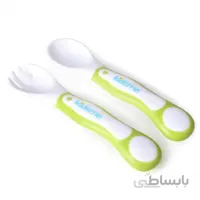 قاشق و چنگال کیدزمی Kidsme رنگ سبز