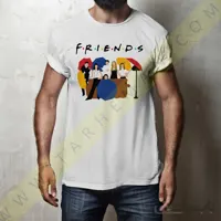 تیشرت سریال فرندز با طرح المان مبل سریال Friends series
