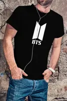 تیشرت نخ پنبه مشکی طرح Bts2