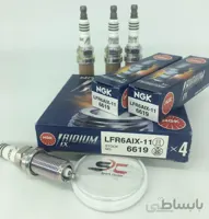 شمع سوزنی ایریدیوم آی ایکس پایه بلند NGK LFR6AIX-11 6619 یک بسته (4 عدد)