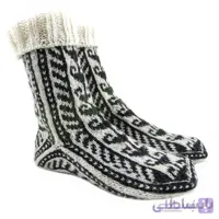 جوراب پشمی دستباف سنتی کردستان کد 248 سایز 37-38