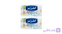 دستمال توالت گلریز مدل گلدار کد 001 2 بسته 2 عددی