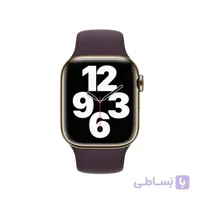 بند اسپرت سیلیکونی اصل رنگ گیلاس تیره برای مدل های 42 و 44 میلی متر گیلاس تیره Dark Cherry 44 ا 42-44 mm Apple Watch Silicone Dark Cherry Sport Band - Regular