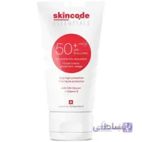 لوسیون ضد آفتاب بی‌رنگ فاقد چربی +Essentials SPF50 اسکین کد ا SKINCODE Essentials Sun Protection Face Lotion 50ml کد 282852