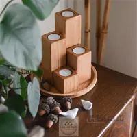جاشمعی چوبی وارمری 4 عددی