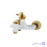 شیر دوش حمام مدل هلن سفید طلایی