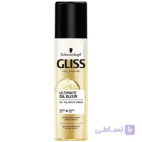 اسپری دوفاز موی آسیب دیده و حساس گلیس مدل Oil elixir