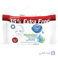 دستمال مرطوب دافی مدل آبرسان بسته 27 عددی Dafi Hydration Make Up Remover Wet Wips 27pcs