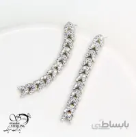 گوشواره آویز طرح جواهر هشتی