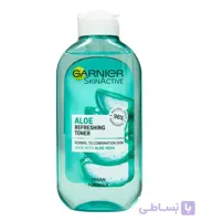 تونر پاکسازی پوست گارنیر عصاره آلوئه ورا Garnier Refreshing Toner With Aloe ا آلوئه ورا