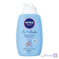 شامپو سر و بدن کودک نیوا ترکیه ۷۵۰میل ا Nivea Shampoo for baby's hair and body