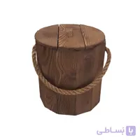 سطل زباله چوبی بزرگ