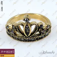 انگشتر استیل مارکازیت (طرح تاج) 299