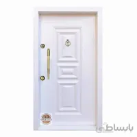 درب ضد سرقت روکش فلزی مدل پردیس سفید - چپ بازشو