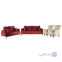 مبل راحتی هفت نفره چشمه نور کد MA-405.BR-Z-CR