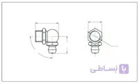 گریس خور 90 درجه M8