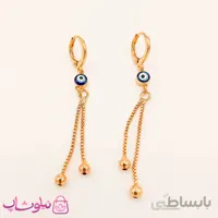گوشواره زنانه آویز zj طرح چشم نظر کد 2336-2