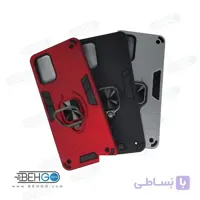 قاب گوشی s20 plus قاب ضد ضربه s20plus قاب هلدر دار گارد محافظ قاب پاپ سوکت دار مدل حلقه دار انگشتی هولدر مگنتی مدل بتمن ارمور اصلی مناسب s20 plus کاور گوشی موبایل سامسونگ Anti Shock Anti Shock BATMAN ARMOR FINGER RING CASE COVER For Samsung Galaxy S20 Plus