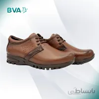 کفش چرم مردانه مدل دناسا اکو بندی عسلی
