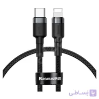 کابل تبدیل USB-C به لایتنینگ باسئوس مدل CATLKLF-G1 Cafule طول 1.2 متر