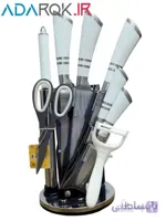 سرویس چاقو آشپزخانه ۹ پارچه یونیک مدل Unique UN-91 - کد 324