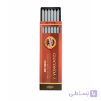 مغز اتود طراحی نقره ای 5mm کوه نور کد4381 بسته 6عددی