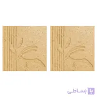 دیوارپوش تندیس و پیکره شهریار مدل امای کد W1010 11 بسته 2 عددی