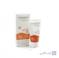 كرم ضد آفتاب فاقد جاذبه شيميايي با فاكتور حفاظتی SPF60 هيدرودرم