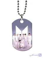 گردنبند طرح گروه bts بی تی اس