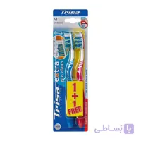 مسواک تریزا Extra Pro Clean با برس متوسط 2 عددی
