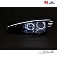 چراغ جلو پژو ۲۰۶ طرح گلس ابرو سفید