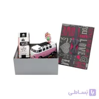 هدیه زنانه و دخترانه پک ماشین فلزی فولکس کلاسیک صورتی