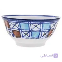 کاسه چینی مدل زیتون خوری طرح شطرنجی مجموعه 6 عددی