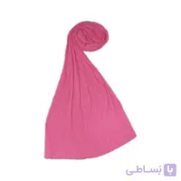شال پلیسه نخی صورتی