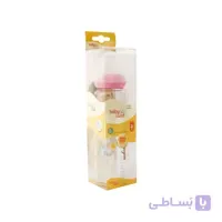 شیشه شیر پیرکس بیبی لند کد 440 مناسب 6 تا 18 ماه حجم 240 میل رنگ صورتی ا Baby Land Bottle Pyrex Code 440 For 6-18 Months 240 Ml